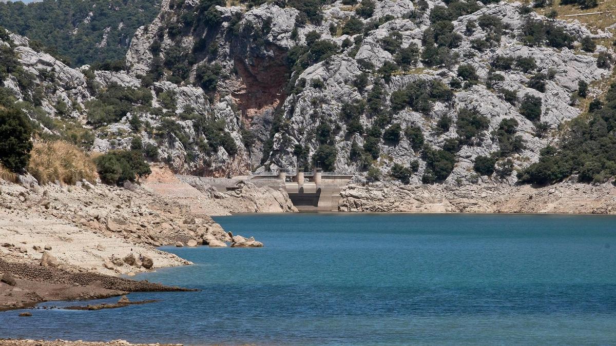 Una imagen del embalse del Gorg Blau, en Escorca.