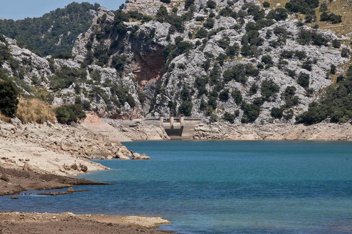 Una imagen del embalse del Gorg Blau, en Escorca.