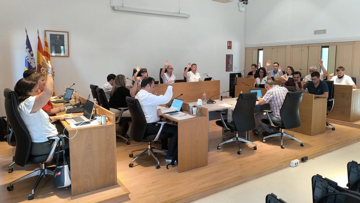 Una de las votaciones de la segunda jornada del debate sobre el estado de Formentera