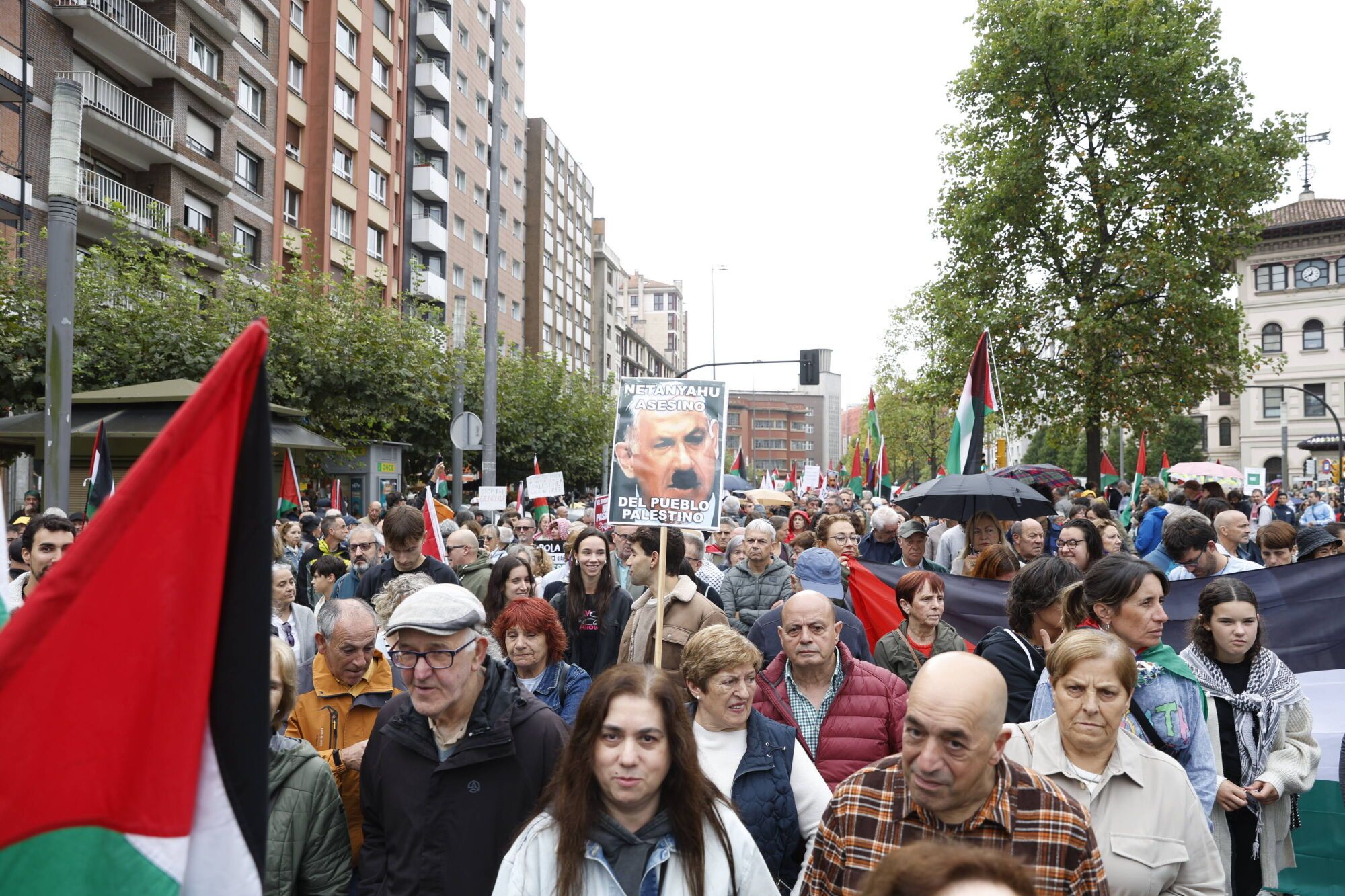 Manifestación a favor de Palestina.