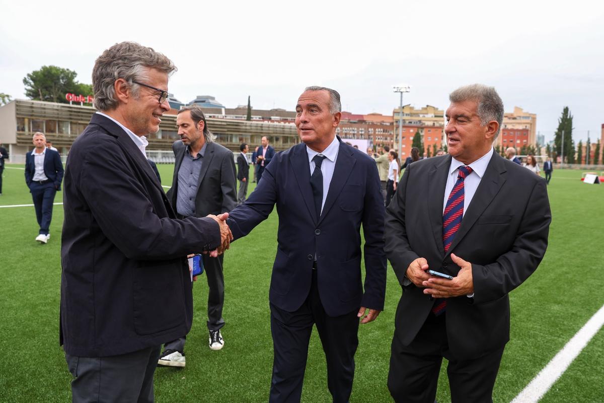 La presentación de la Ciudad deportiva de la Damm, en imágenes