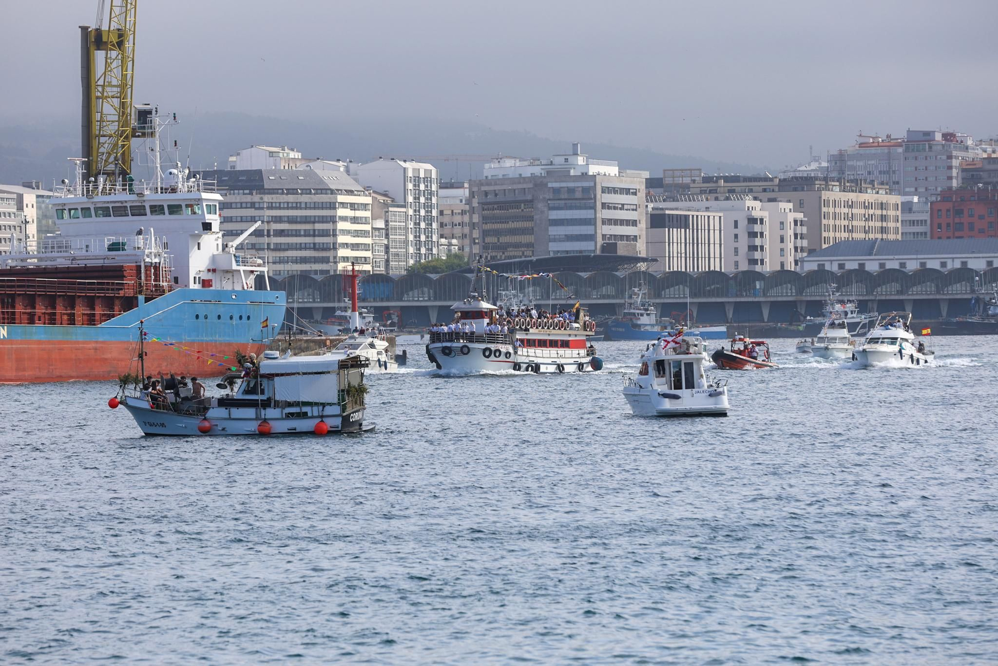 Procesión de la Virgen del Carmen en A Coruña