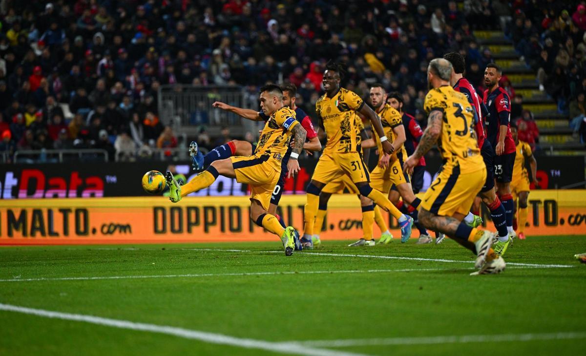 Lautaro vio puerta ante el Cagliari