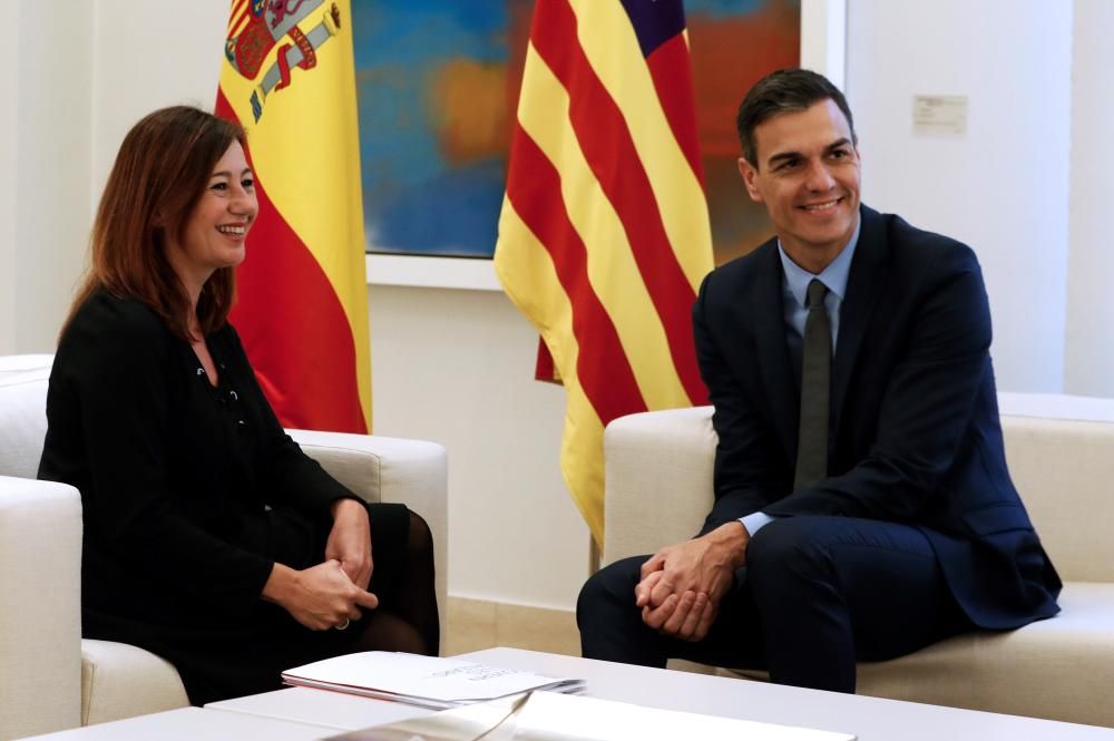 Reunión de Pedro Sánchez y Francina Armengol