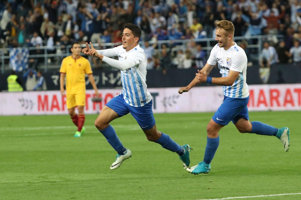 El conjunto de Míchel continúa con su buena racha y supera al Sevilla en el derbi andaluz en un partido loco con seis tantos