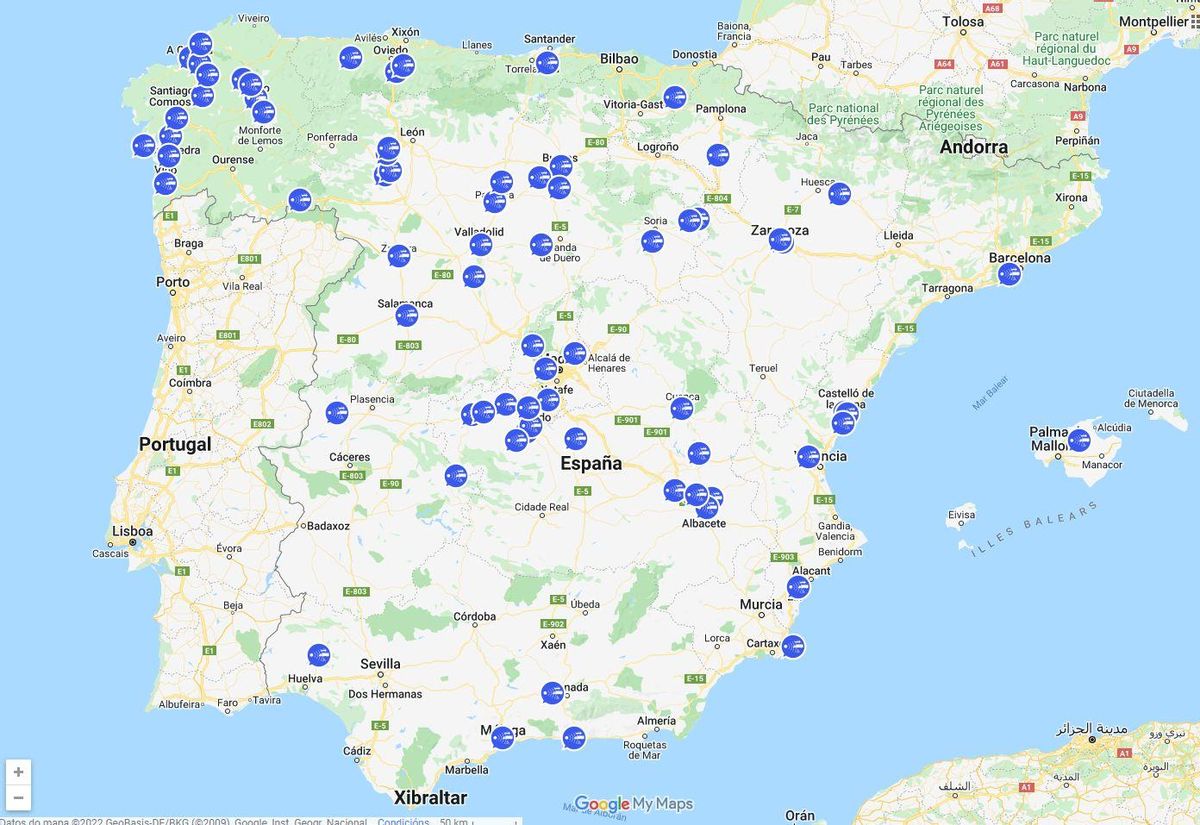 El mapa gratuito para conocer la ubicación de los radares 'veloláser'