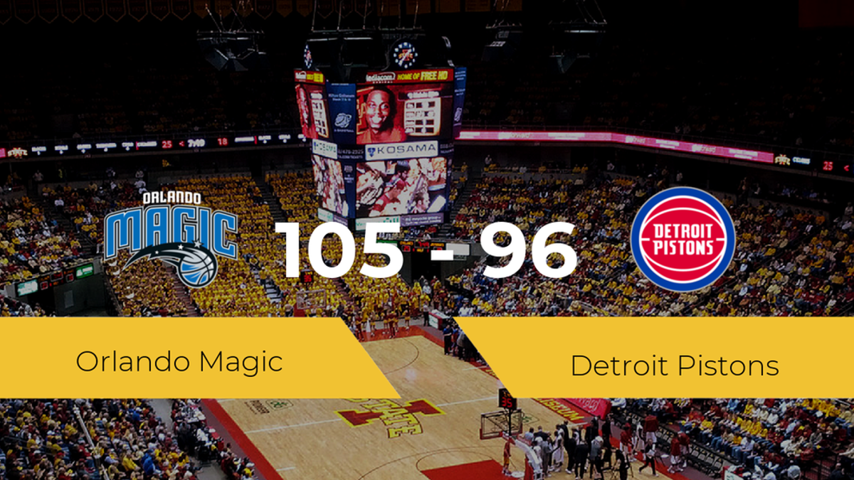 Orlando Magic se impone a Detroit Pistons por 105-96