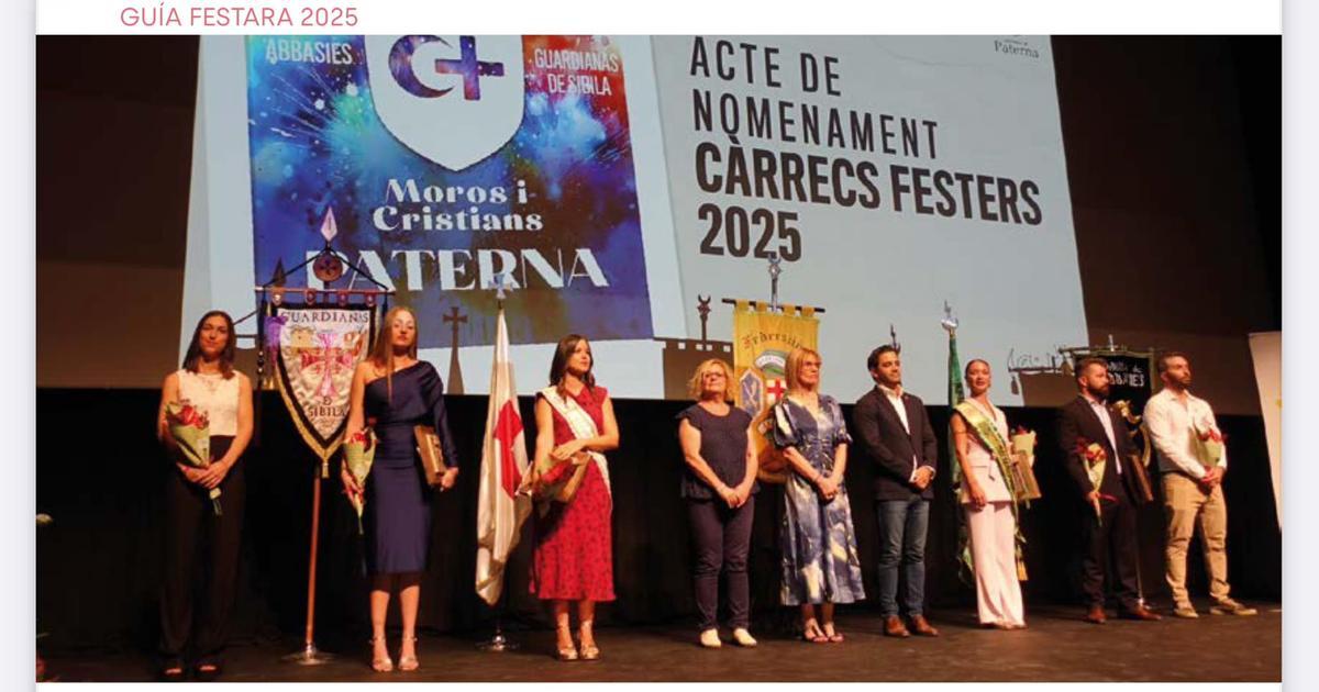 Intercomparsas Paterna capitanías.