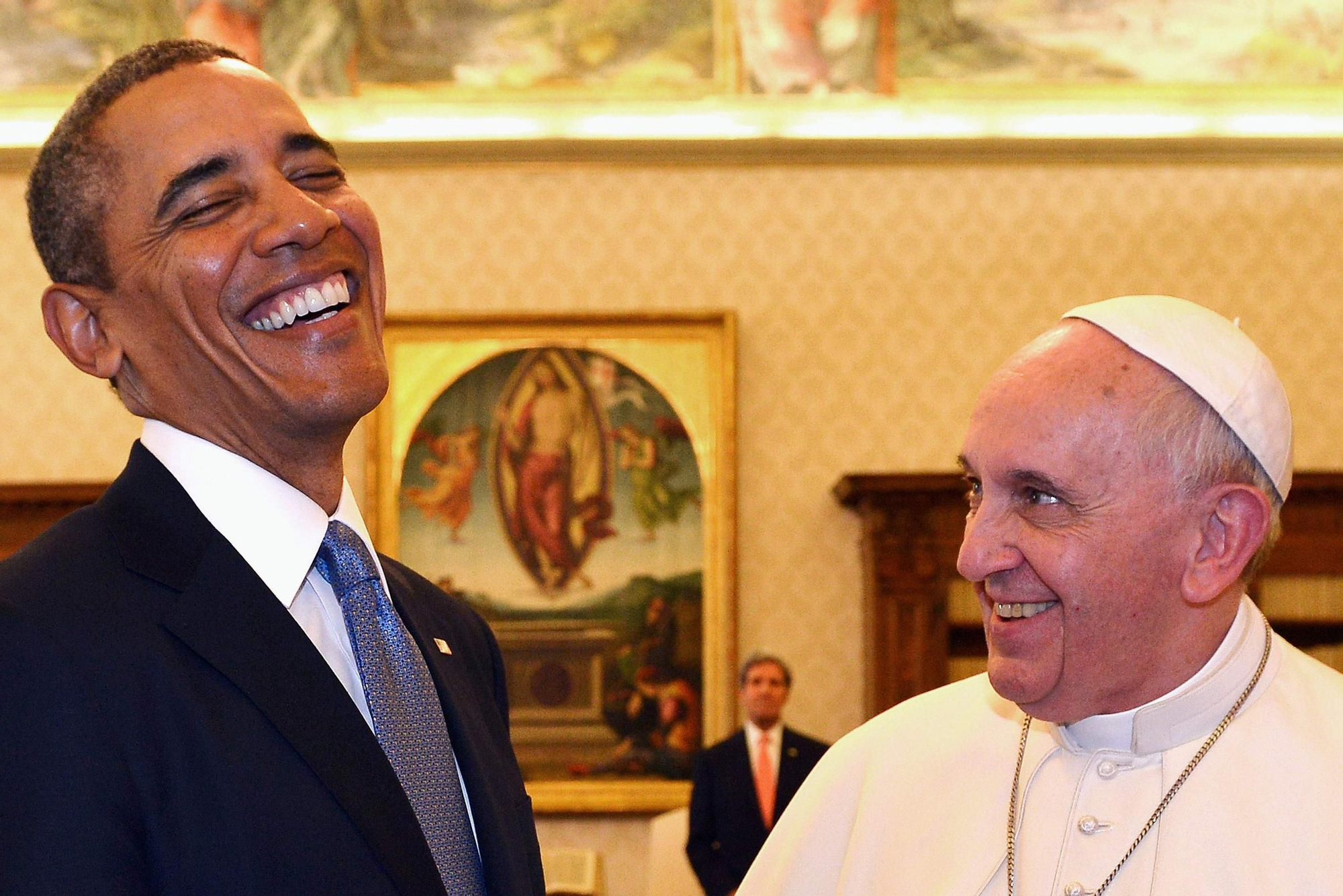El papa Francisco con Barack Obama