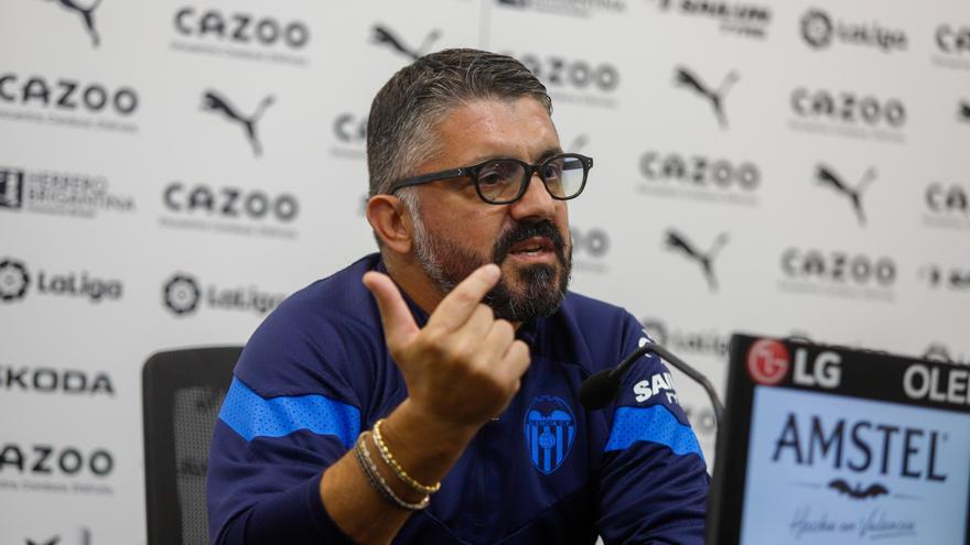 Le piden a Gattuso que ponga nota a la temporada del Valencia y esto es lo que dice