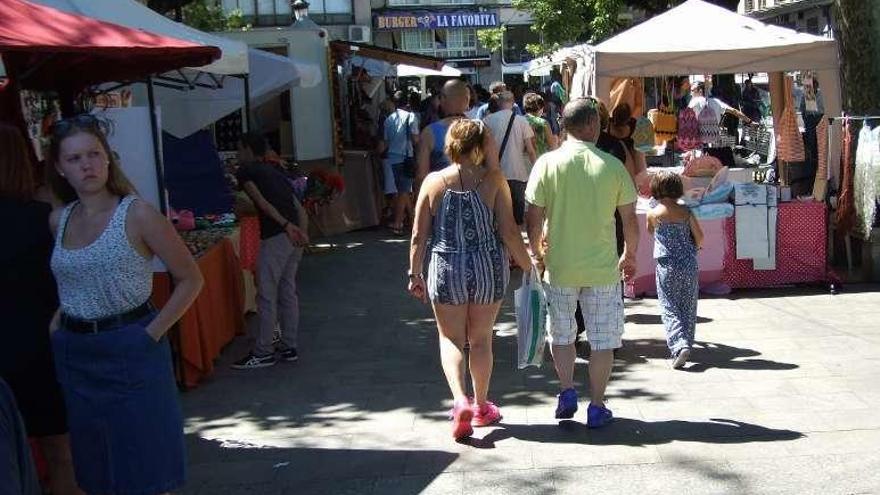 La Alameda de Marín, ayer por la mañana. // Santos Álvarez