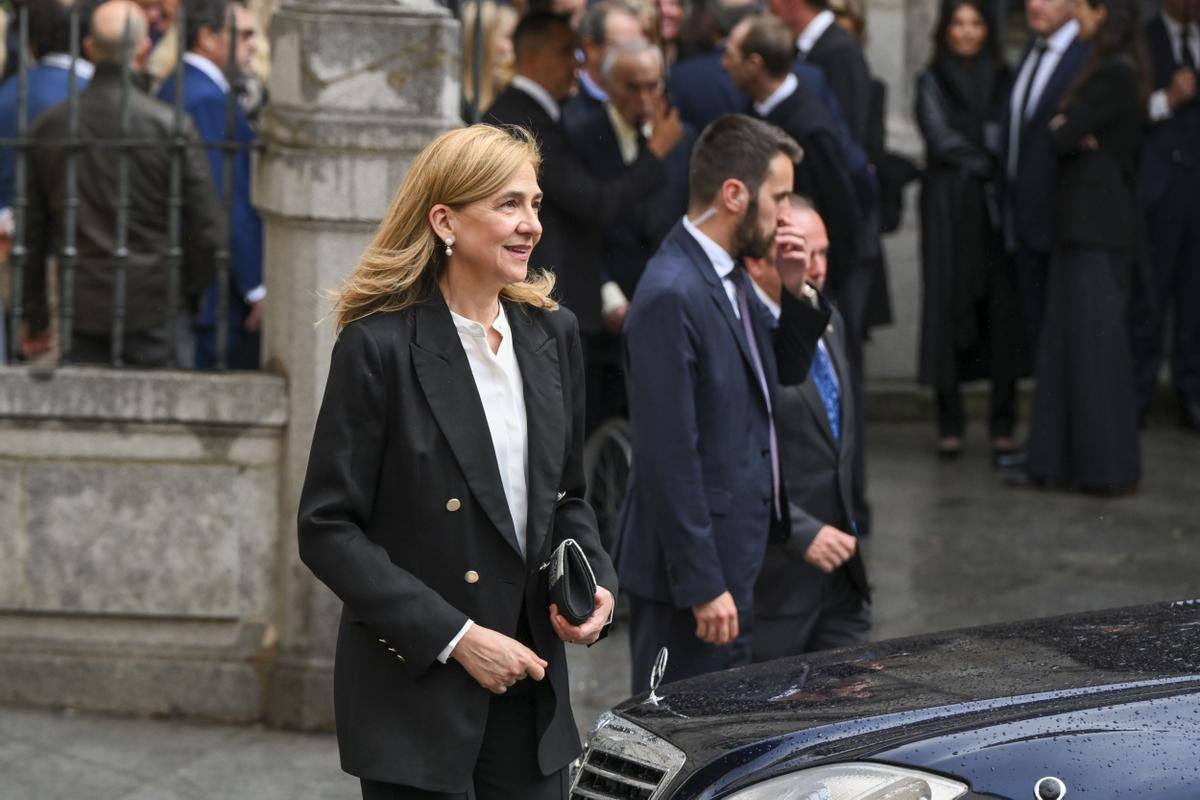 La infanta Cristina a su salida del funeral en memoria de Fernando Gómez-Acebo. La infanta Cristina a su salida del funeral en memoria de Fernando Gómez-Acebo.