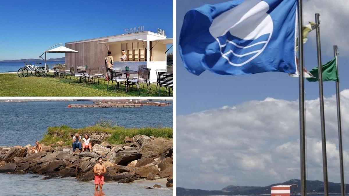 Chiringuitos, calidad del agua y banderas azules en las playas de Vigo este verano