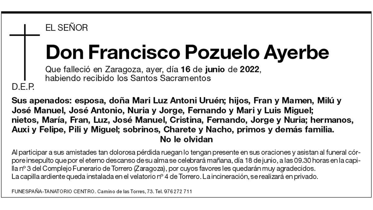 Francisco Pozuelo Ayerbe