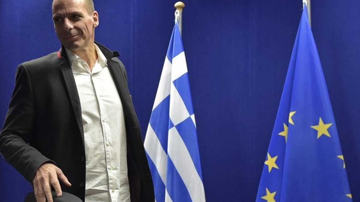 Yanis Varoufakis, tras la reunión extraordinaria del Eurogrupo, el pasado viernes.