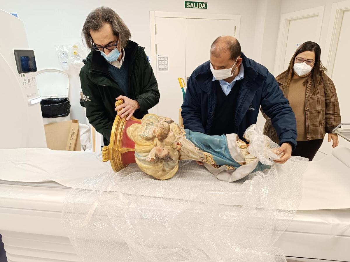 La imagen de La Purísima de Crevillent cuando fue sometida a un TAC
