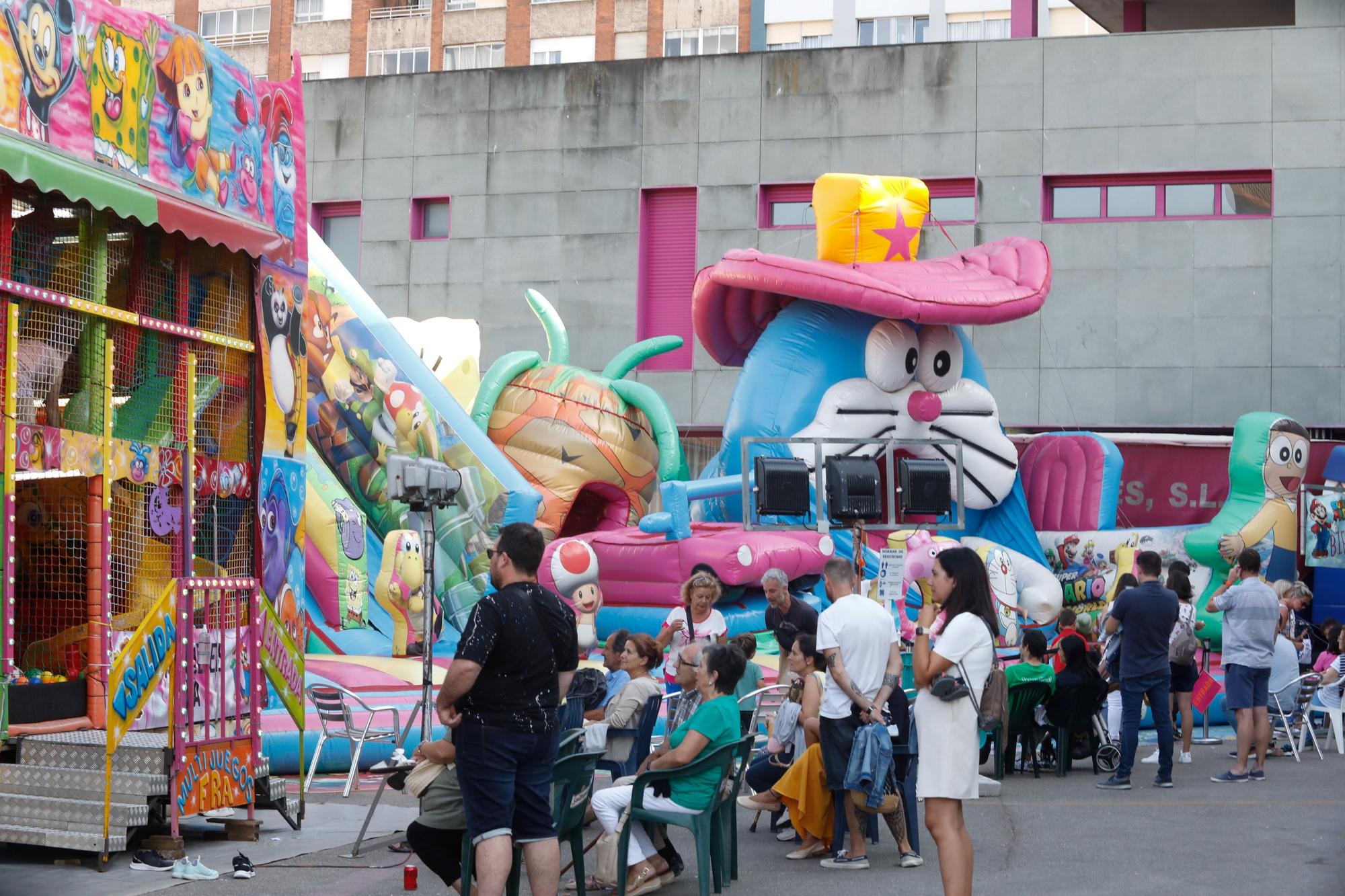 Las atracciones feriales de San Agustín ya están en Avilés