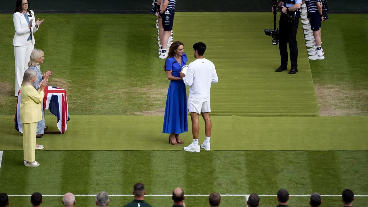 El gesto de Alcaraz con Kate Middleton