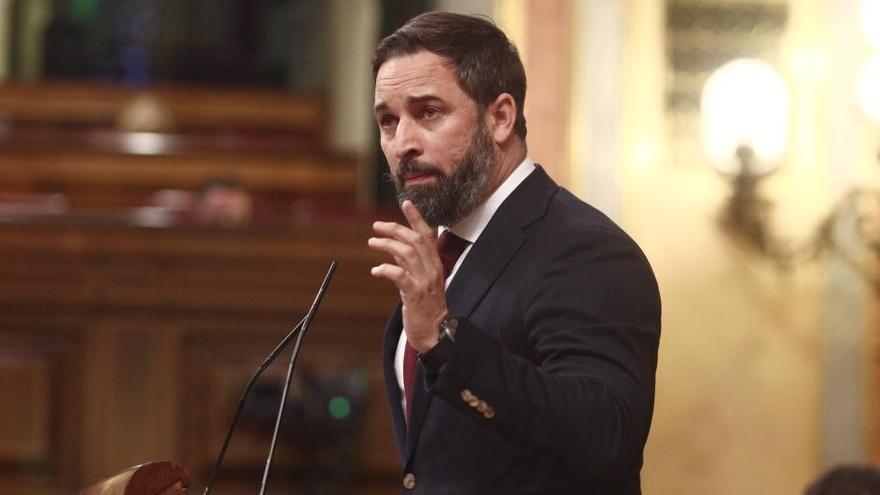 El presidente de Vox, Santiago Abascal