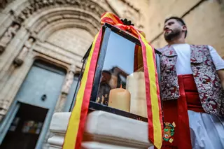 Estas son las mejores imágenes de la invocación de San Roque del Farolico de Venancio de las fiestas de Callosa de Segura