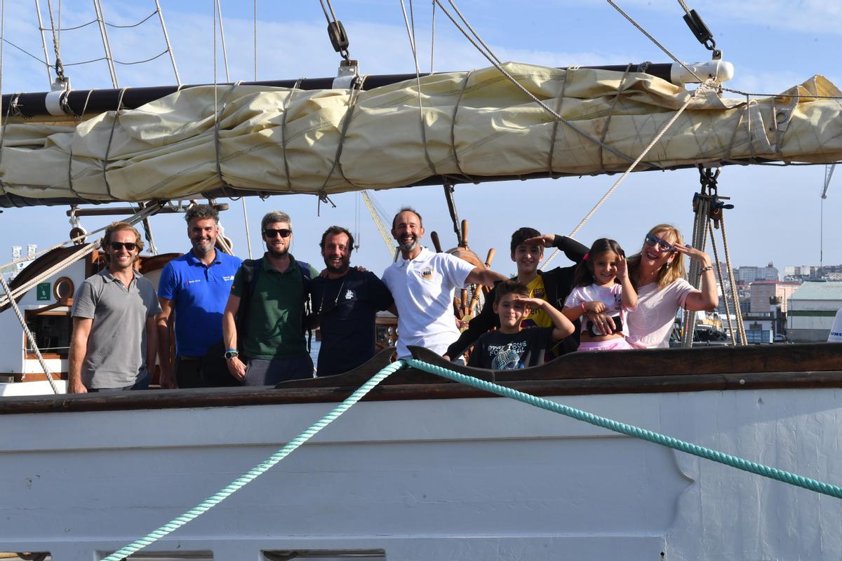 El 'Shabab Omán II', participante en la regata de Grandes Veleros, recala esta semana en el Puerto de A Coruña