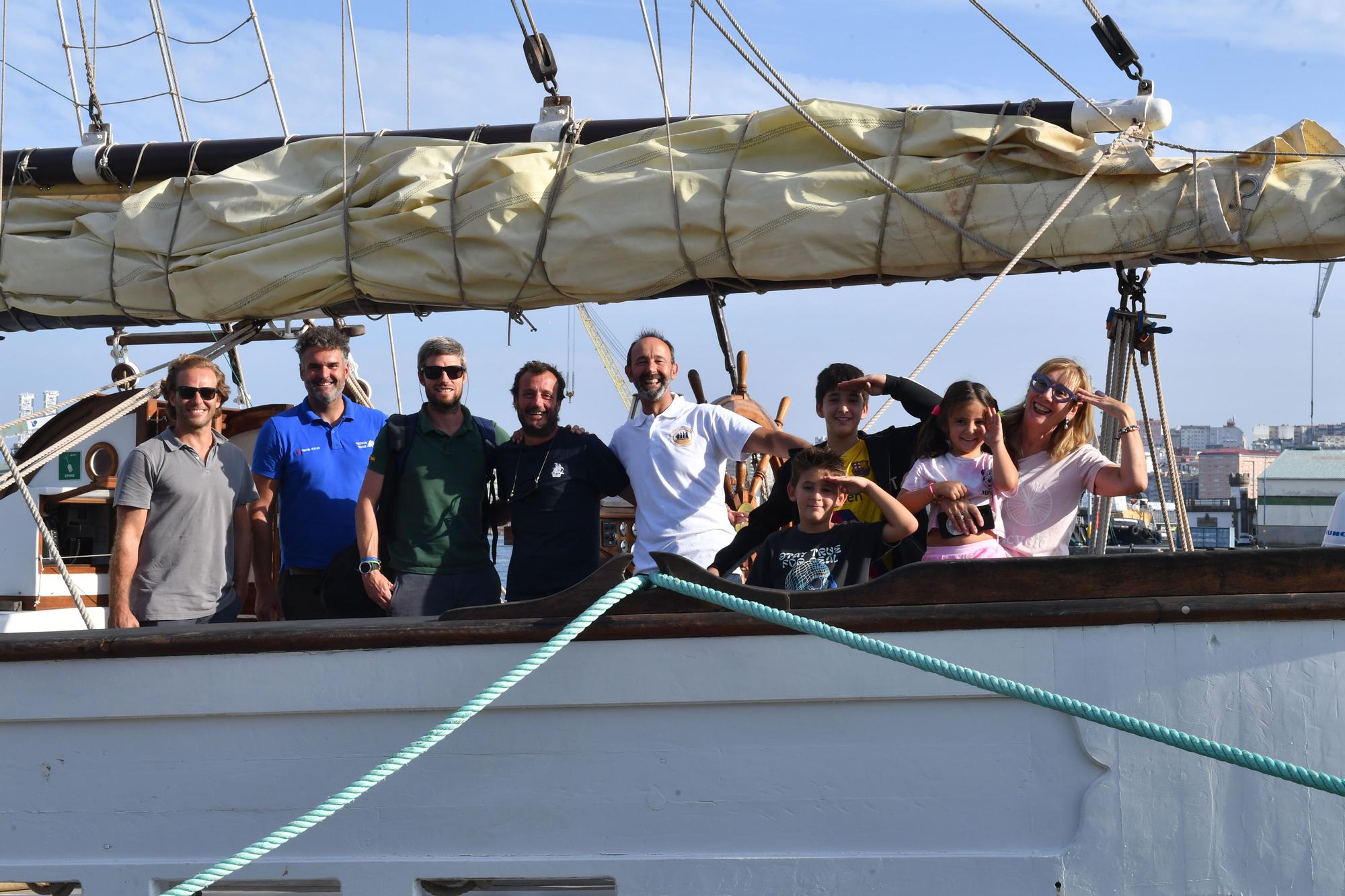 El 'Shabab Omán II', participante en la regata de Grandes Veleros, recala esta semana en el Puerto de A Coruña