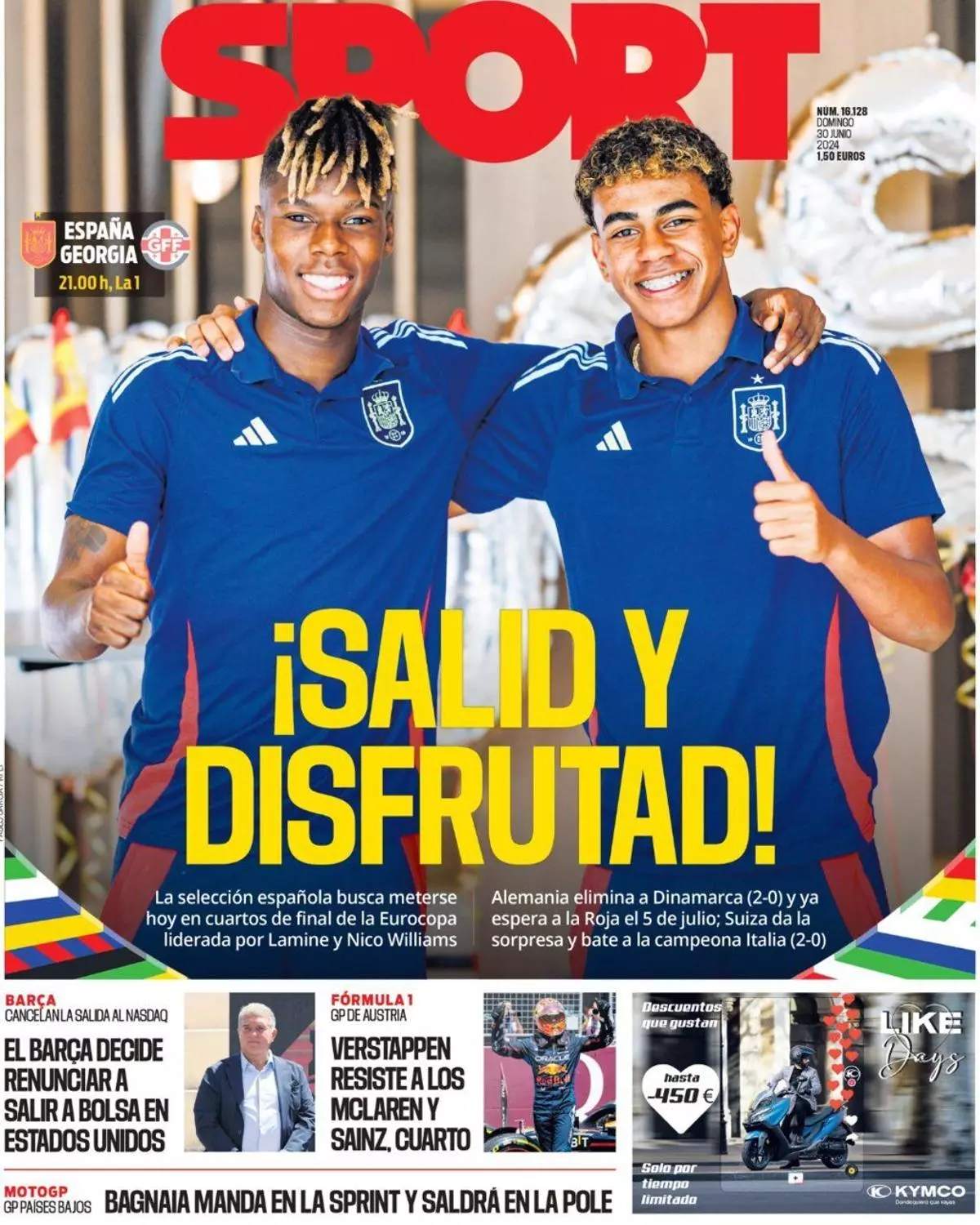 Las portadas de la prensa deportiva de hoy, domingo 30 de junio del 2024
