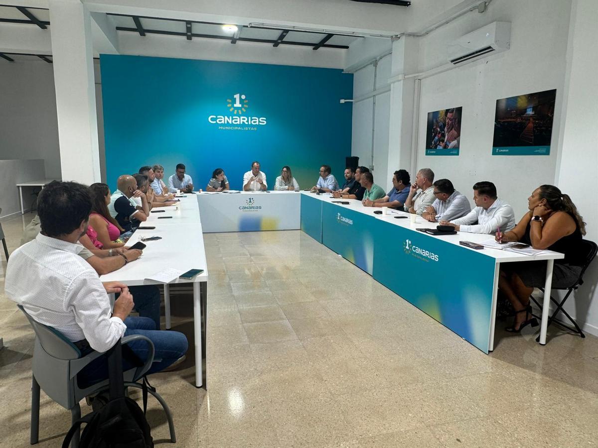 Reunión de la gestora de Municipalistas Primero Canarias.