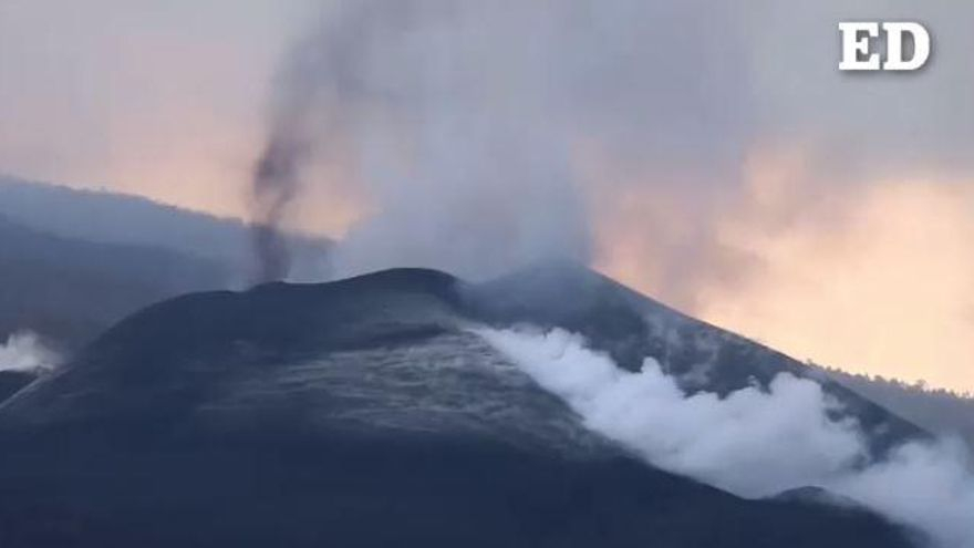 Erupción del volcán de La Palma, desde Mazo