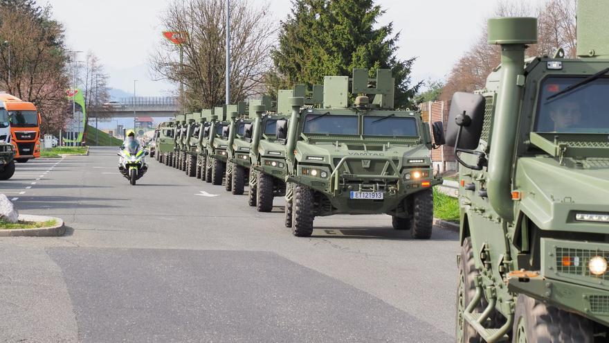 La Brilat ya ha desplegado en Eslovaquia 700 militares y 250 vehículos