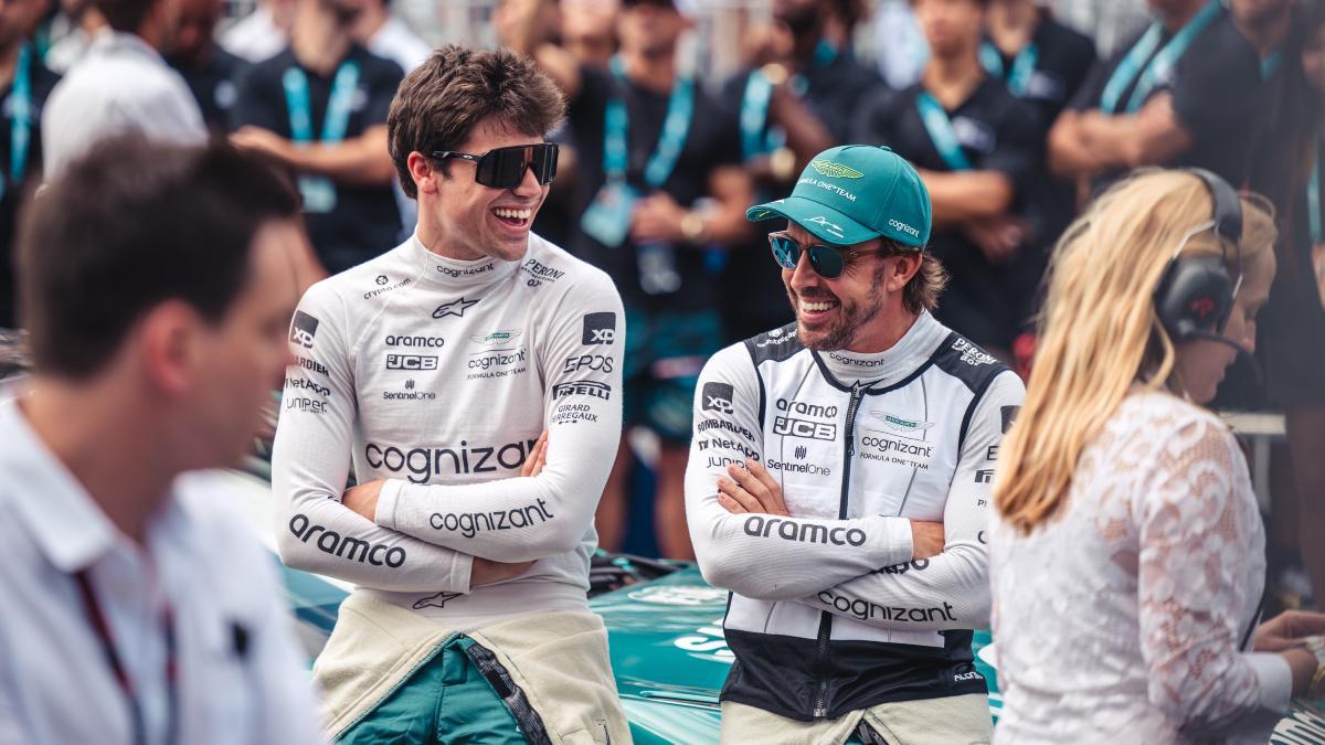 Stroll y Alonso forman un gran equipo en Aston Martin