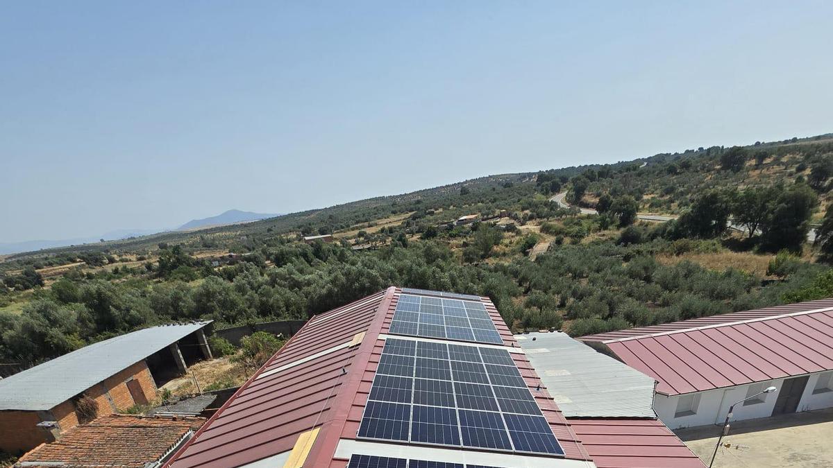 Instalación fotovoltaica, en Calzadilla.