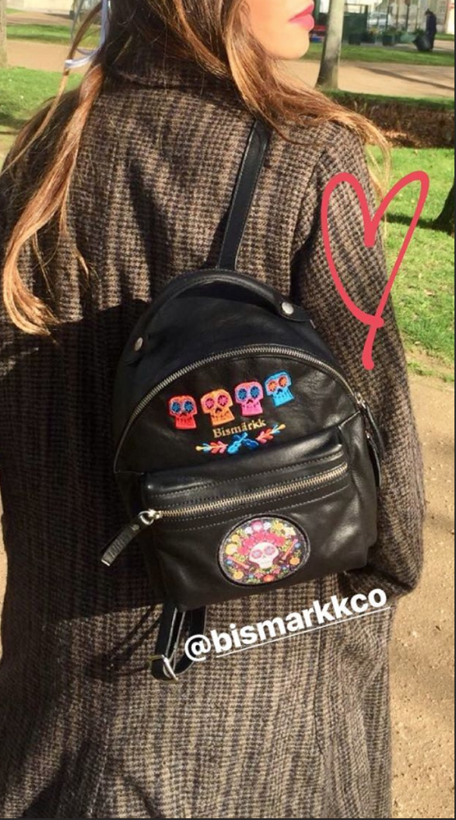 Sara Carbonero con mochila de Bismärkk