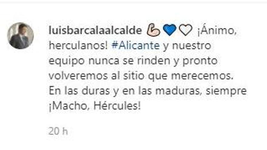 El mensaje de Barcala en Instagram