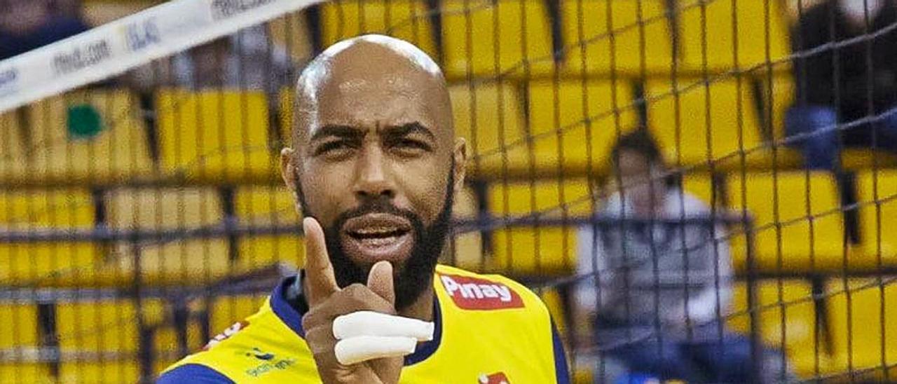Moisés Cézar, capitán del Guaguas, durante un partido de la presente temporada en el CID. | | LP/DLP