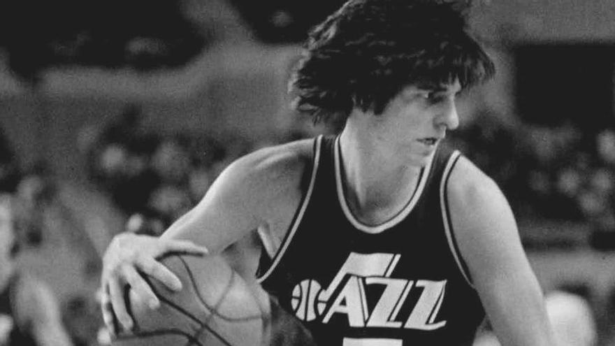 Pete Maravich, en la seva etapa amb els Jazz