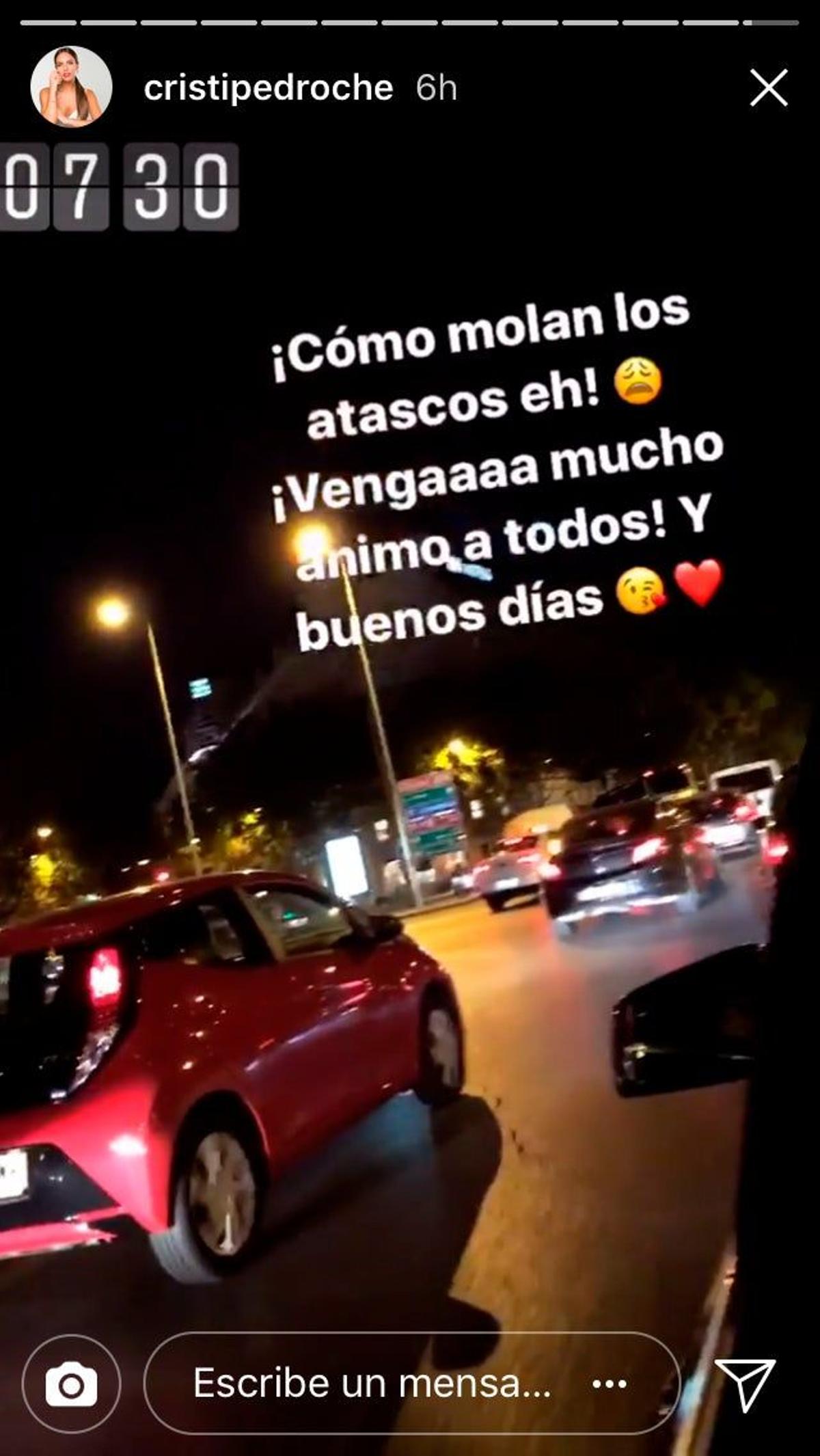 Cristina PEdroche se come un atasco