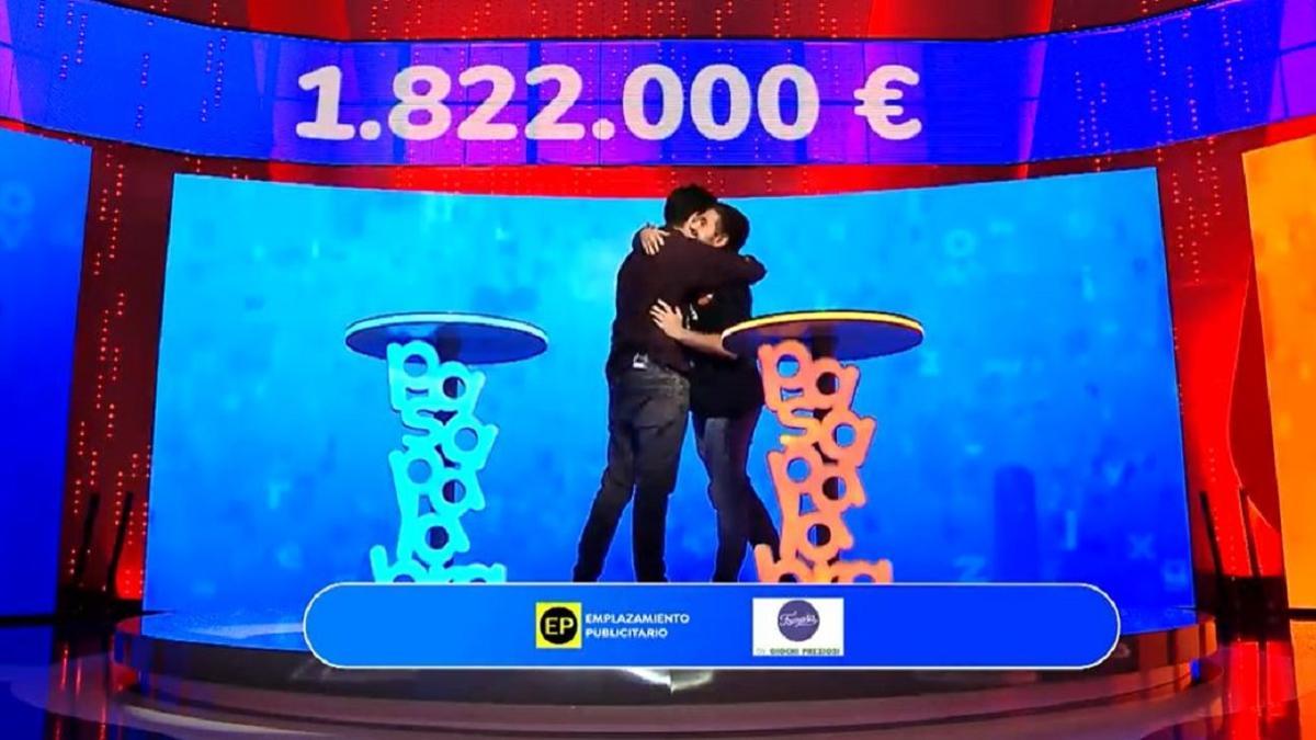 Pasapalabra de infarto entre Rafa y Orestes: Rafa se lleva el rosco.