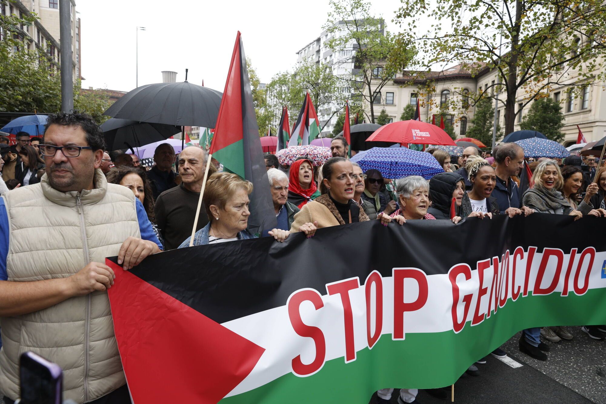 Manifestación a favor de Palestina.