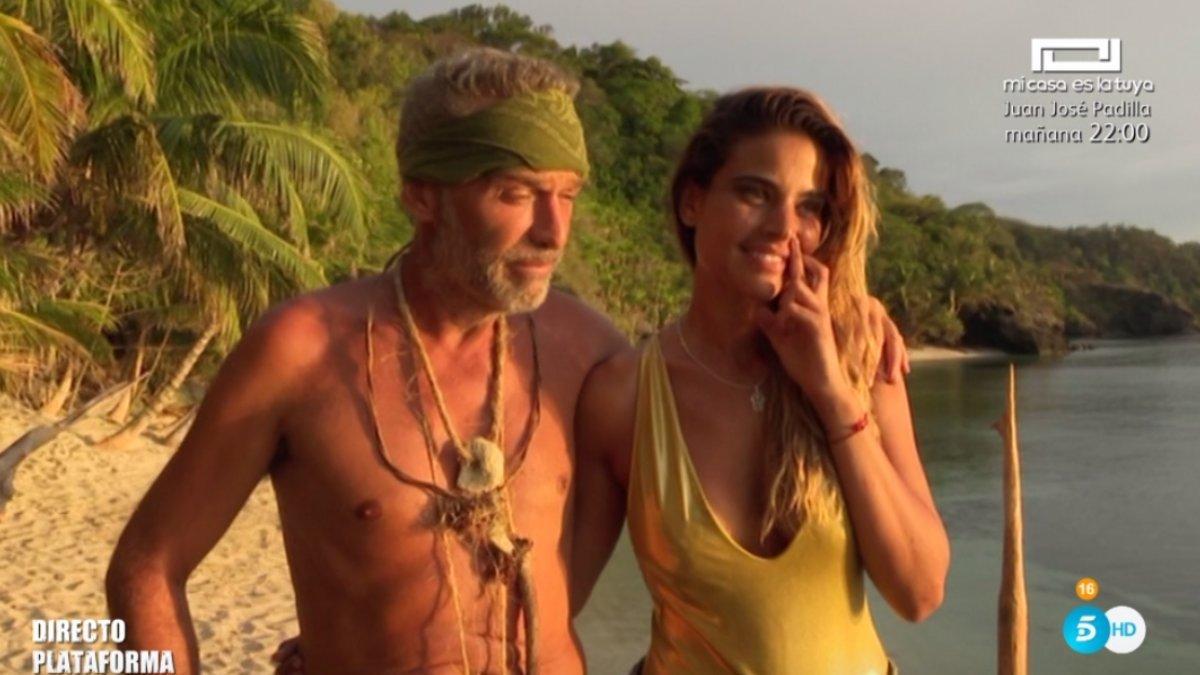 Carlos Lozano y Lidia Santos en el palafito de 'Supervivientes 2019'