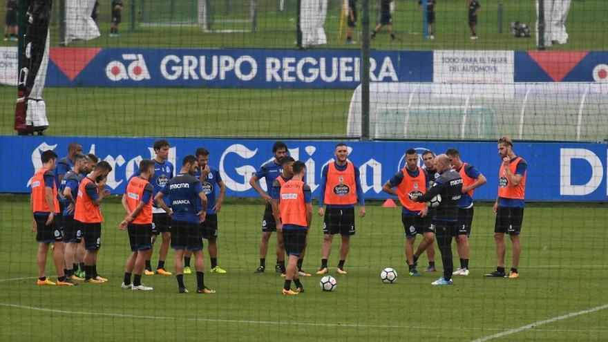 Primer entrenamiento de Lucas con el grupo tras su regreso al Dépor