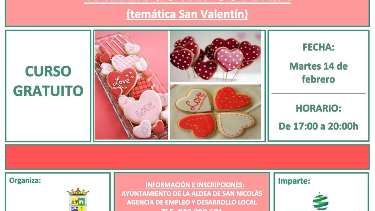 La Aldea de San Nicolás celebra San Valentín con un taller de repostería