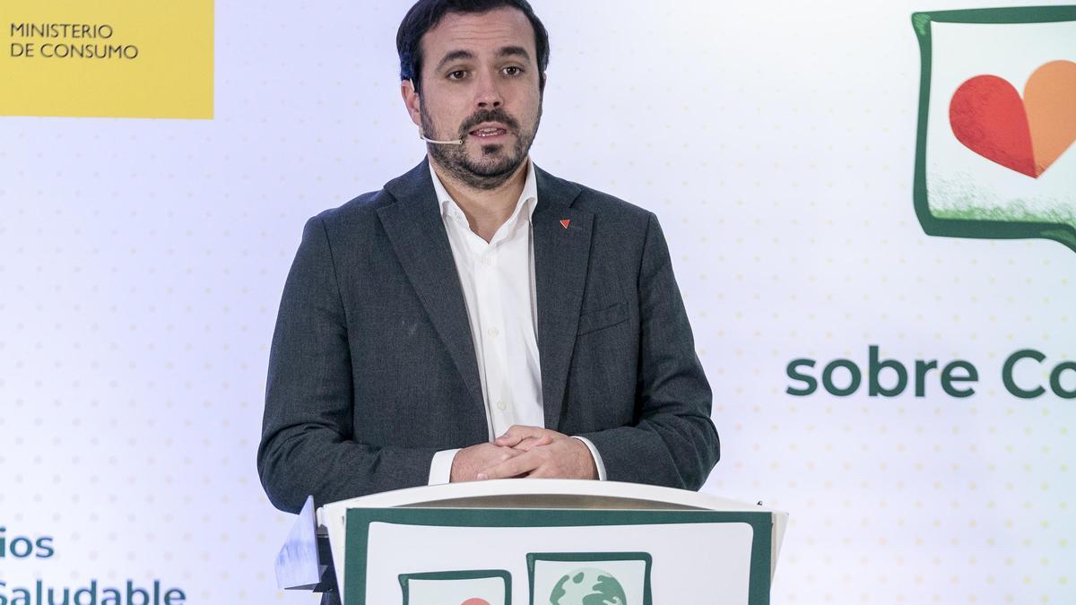 El ministro de Consumo, Alberto Garzón