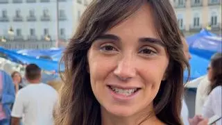 María, la canaria acampada en Sol por la vivienda: "Nosotras lo hacemos por amor y ellos lo hacen por dinero"