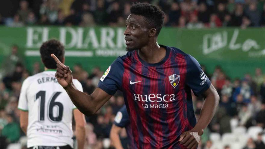 La Policía denunciará un incidente racista contra el futbolista de la SD Huesca Kanté en El Alcoraz