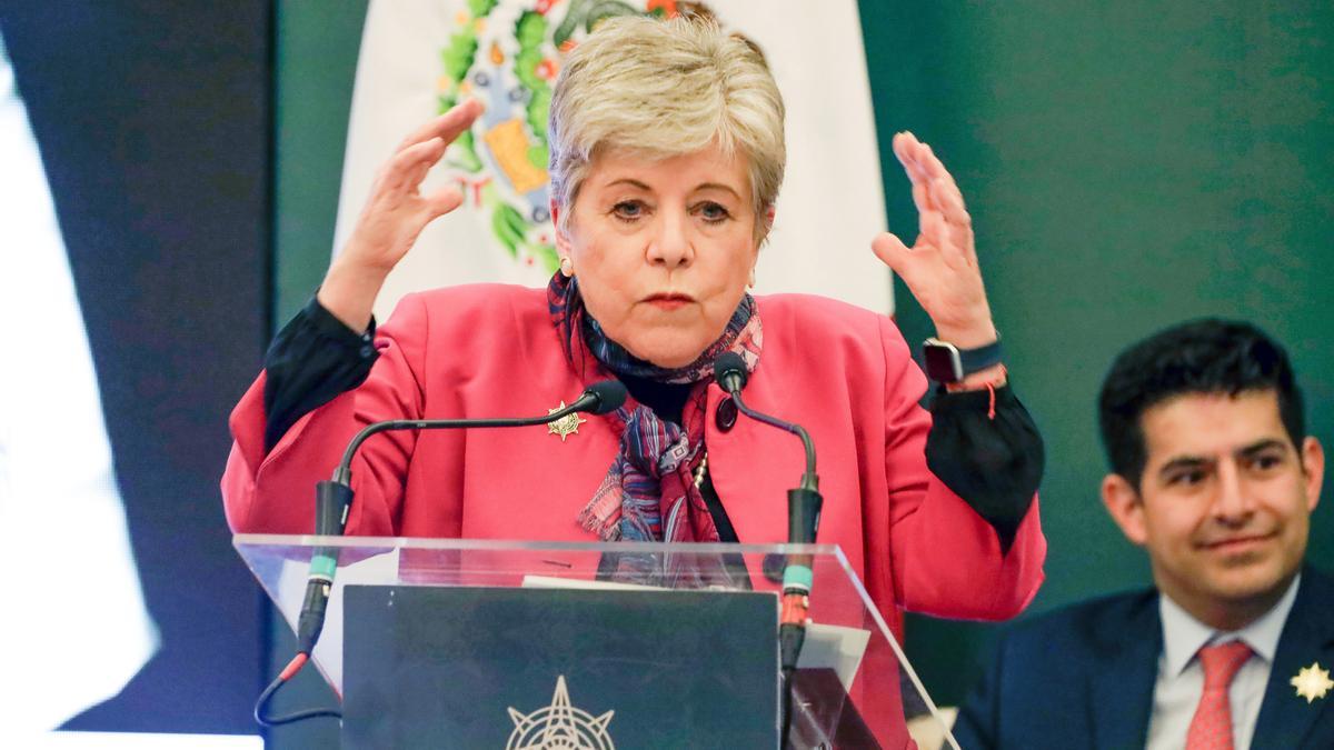 La ministra de Exteriores de México, Alicia Bárcena.
