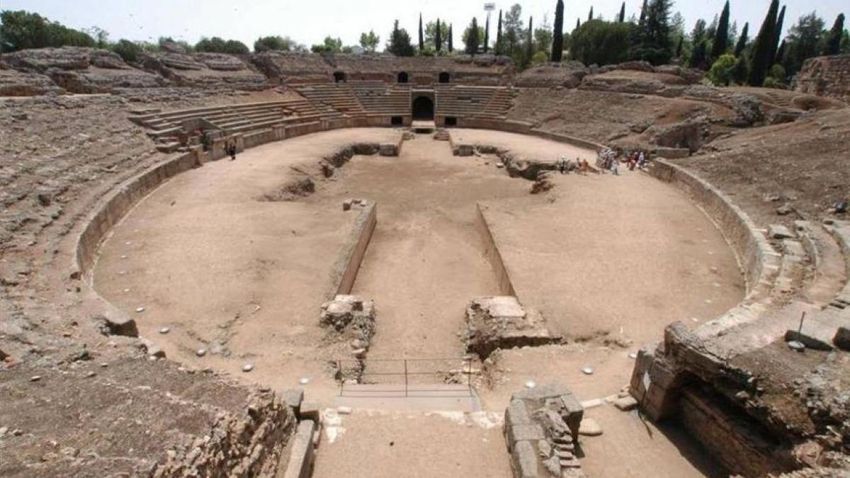 El anfiteatro romano de Mérida.