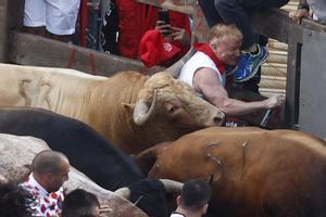 Primer encierro dels Sanfermins.