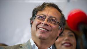 El presidente de Colombia, Gustavo Petro, en un acto oficial