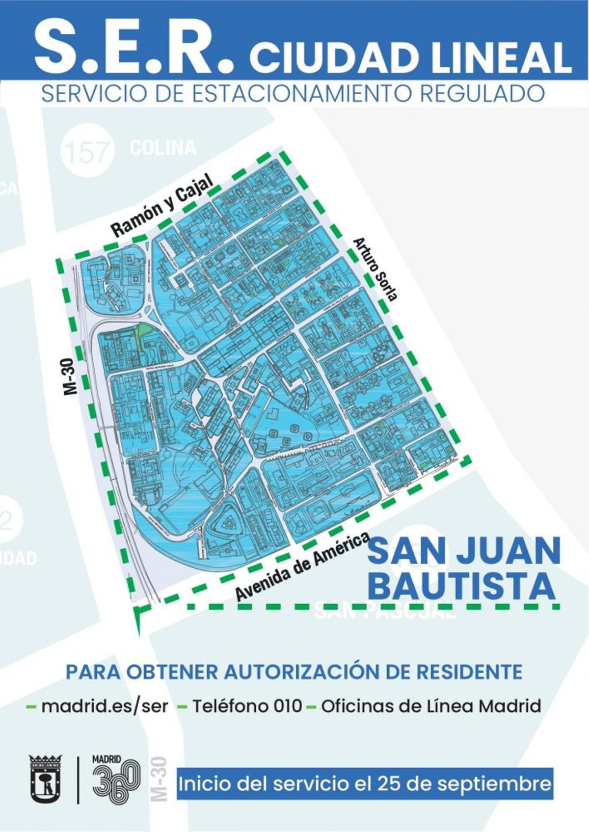 Nueva zona SER de San Juan Bautista (Ciudad Lineal).